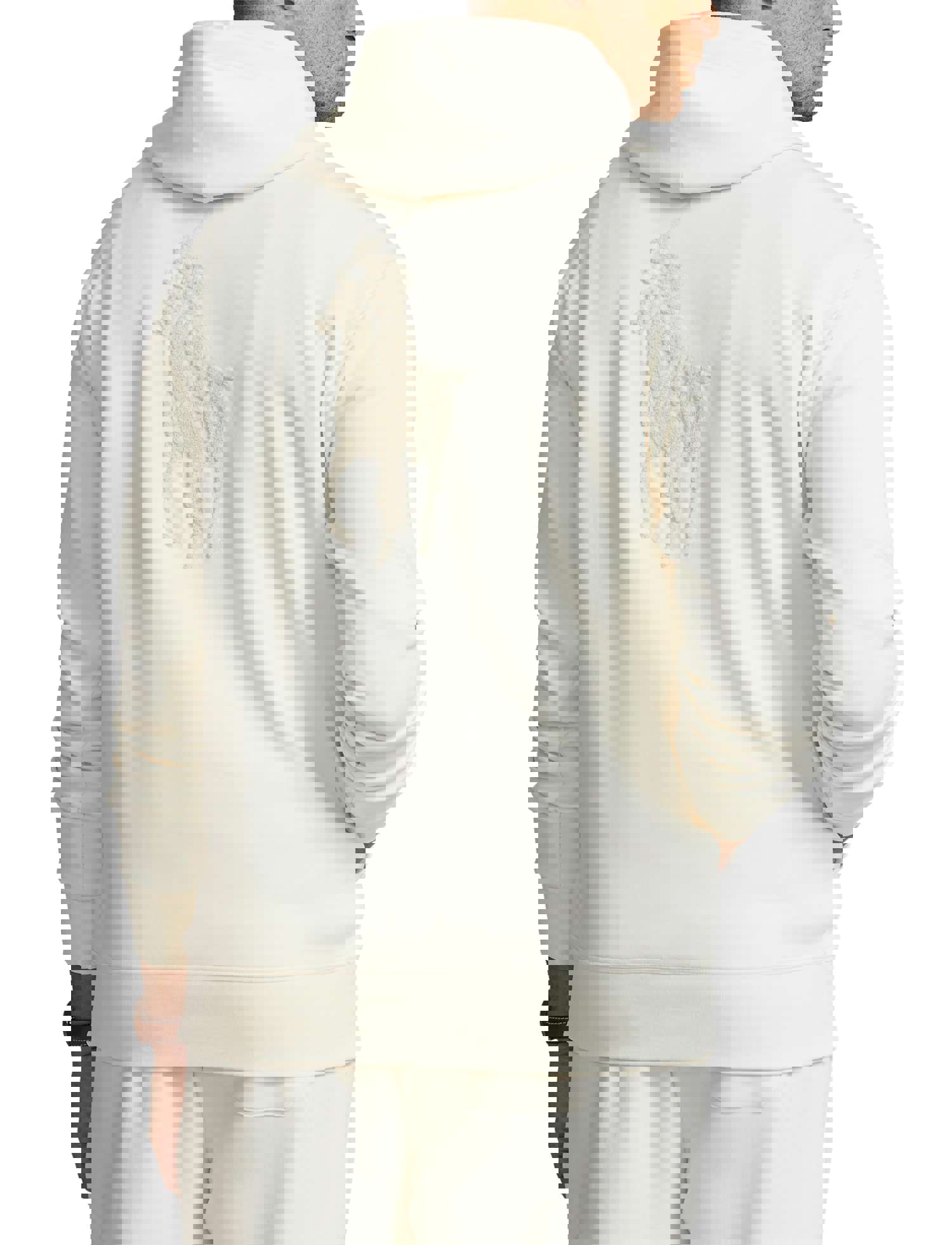 Polo Ralph Lauren Big & Tall Hoodie - Double Knit Tech - Cream