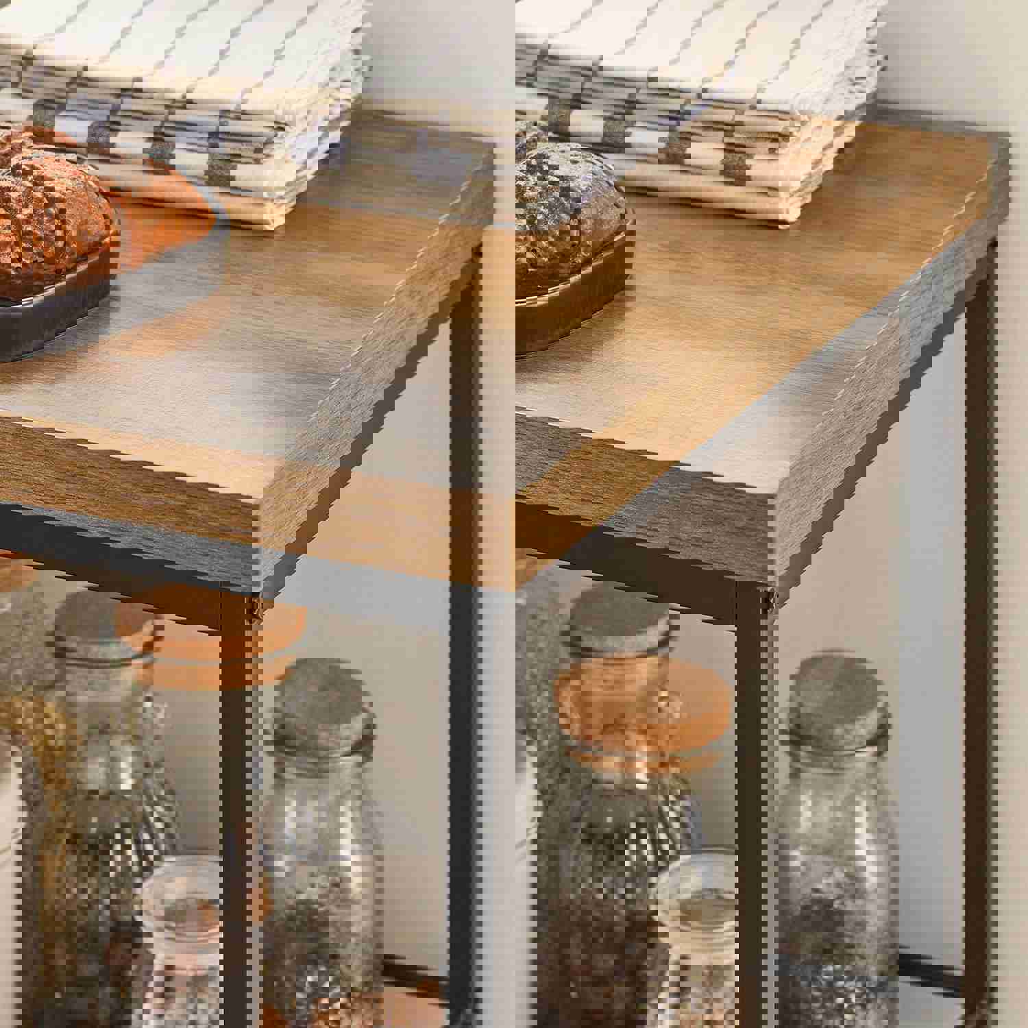 Industrial Vintage Style Kitchen Trolley with 5 Shelves and Swivel Castors