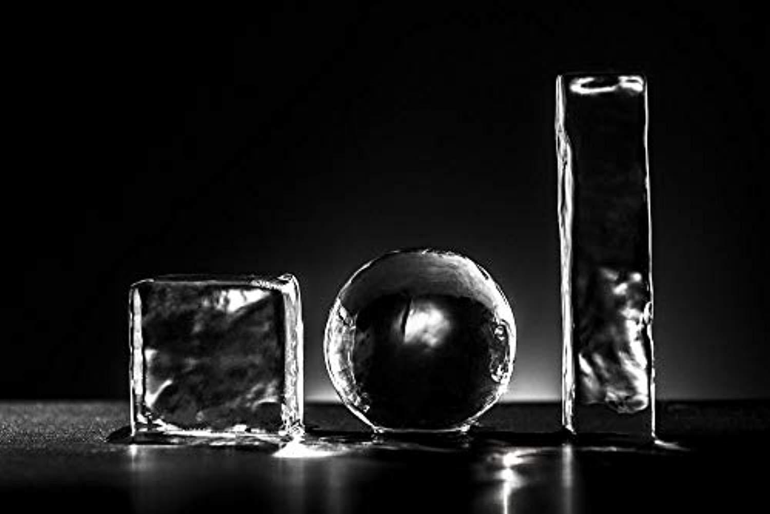 Premium Crystal Clear 2.5 Whiskey Ice Ball Maker Mold for Perfect Slow Melting Ice Spheres