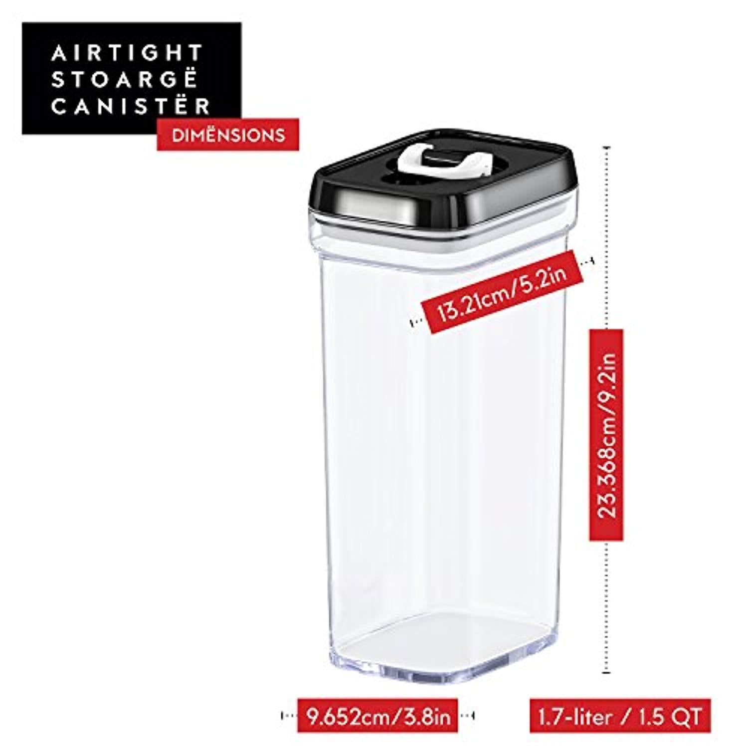 DWËLLZA KITCHEN Airtight Food Storage Containers with Lids – 4 Piece Set