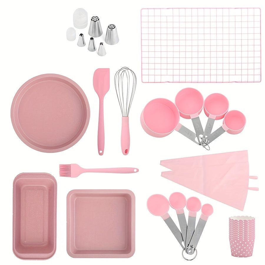 35pcs Silicone Baking Tools Set - Complete Kitchen Accessories for Baking Enthusiasts