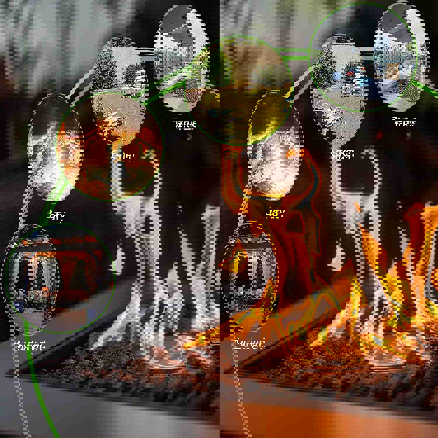 28 Outdoor Propane Fire Pits Table, 50000 BTU Gas Square Firepit Tables with Lid, Lava Stone, ETL Certification