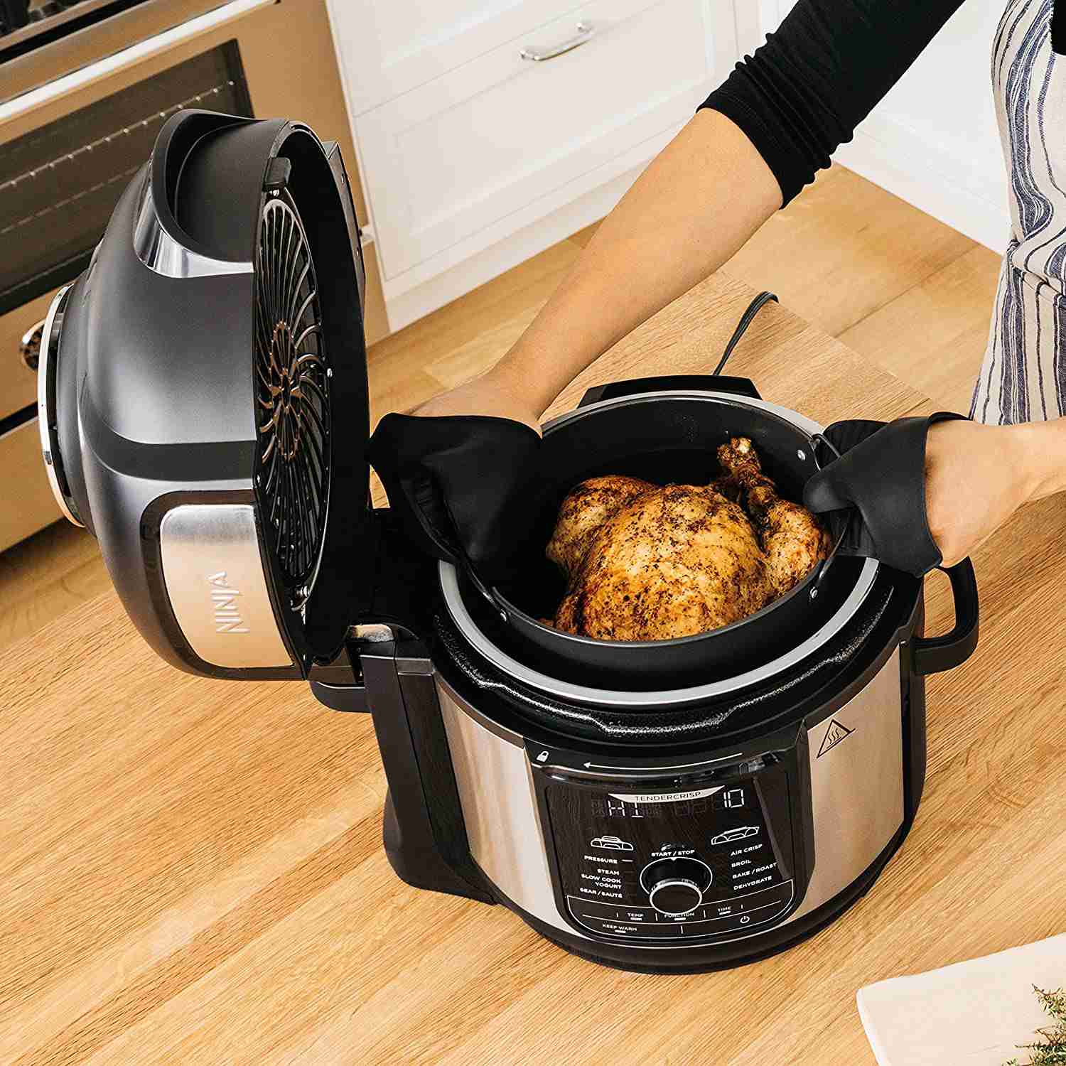 Ninja FD401 Foodi 8-Quart 9-in-1 Deluxe XL Pressure Cooker with Air Fryer and Multi-Cooker Functions