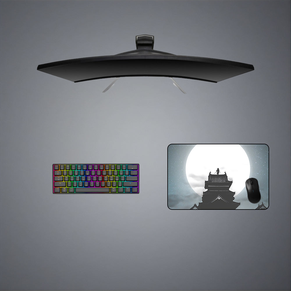 Ronin Moon Design Gaming Mouse Pad - M-XXL Size for Enhanced Accuracy