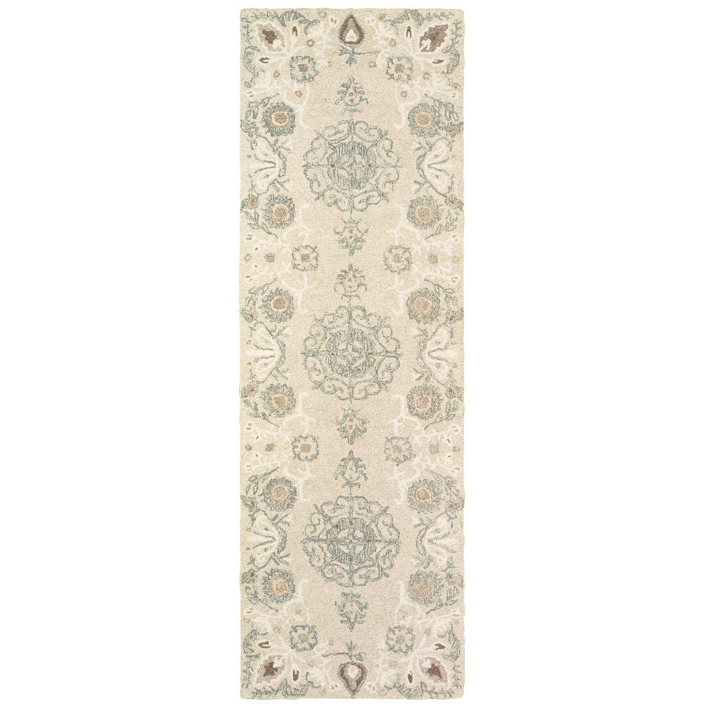 Oriental Weavers Craft 93000 Multicolor Rectangle Indoor Runner - Hand Tufted Wool Rug
