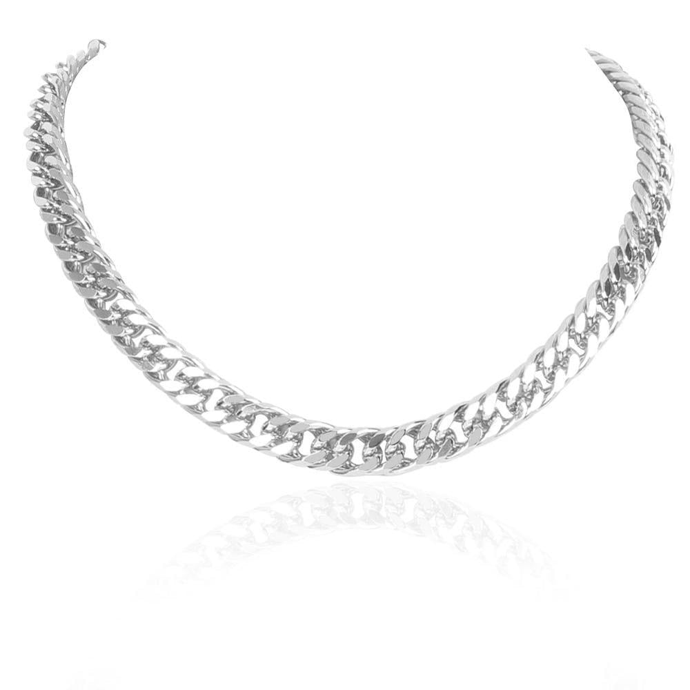 Punk Necklace & Pendant Gold Metal Thick Collar Party Jewelry for Women