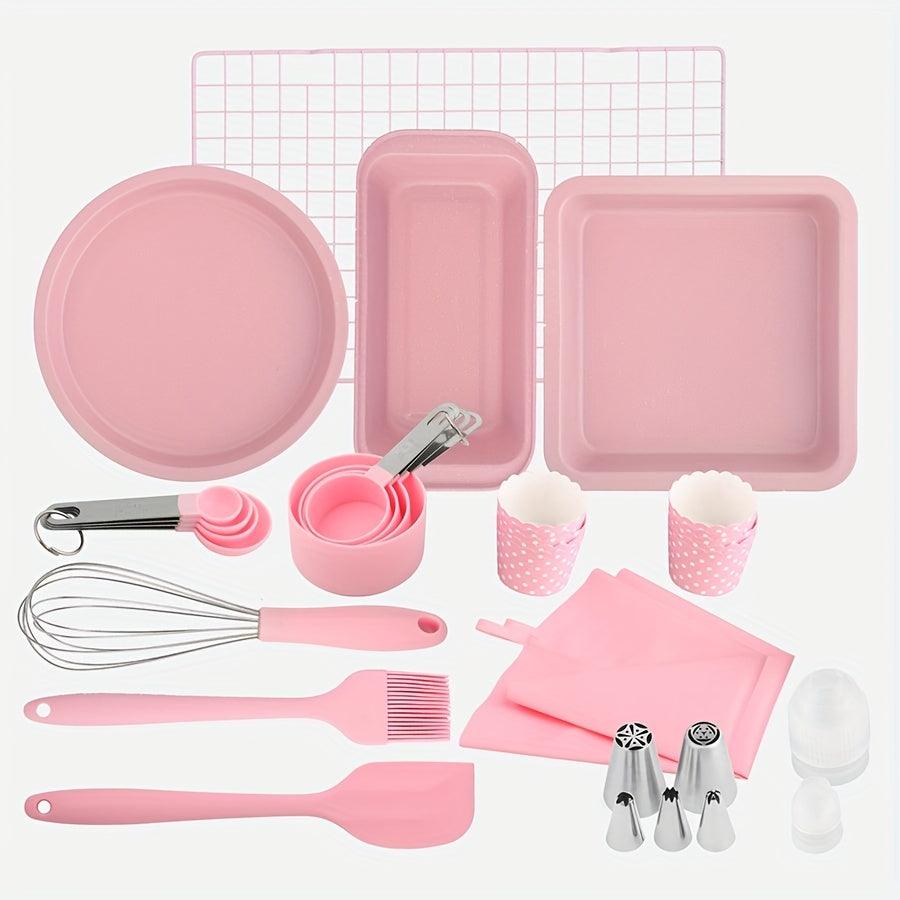 35pcs Silicone Baking Tools Set - Complete Kitchen Accessories for Baking Enthusiasts
