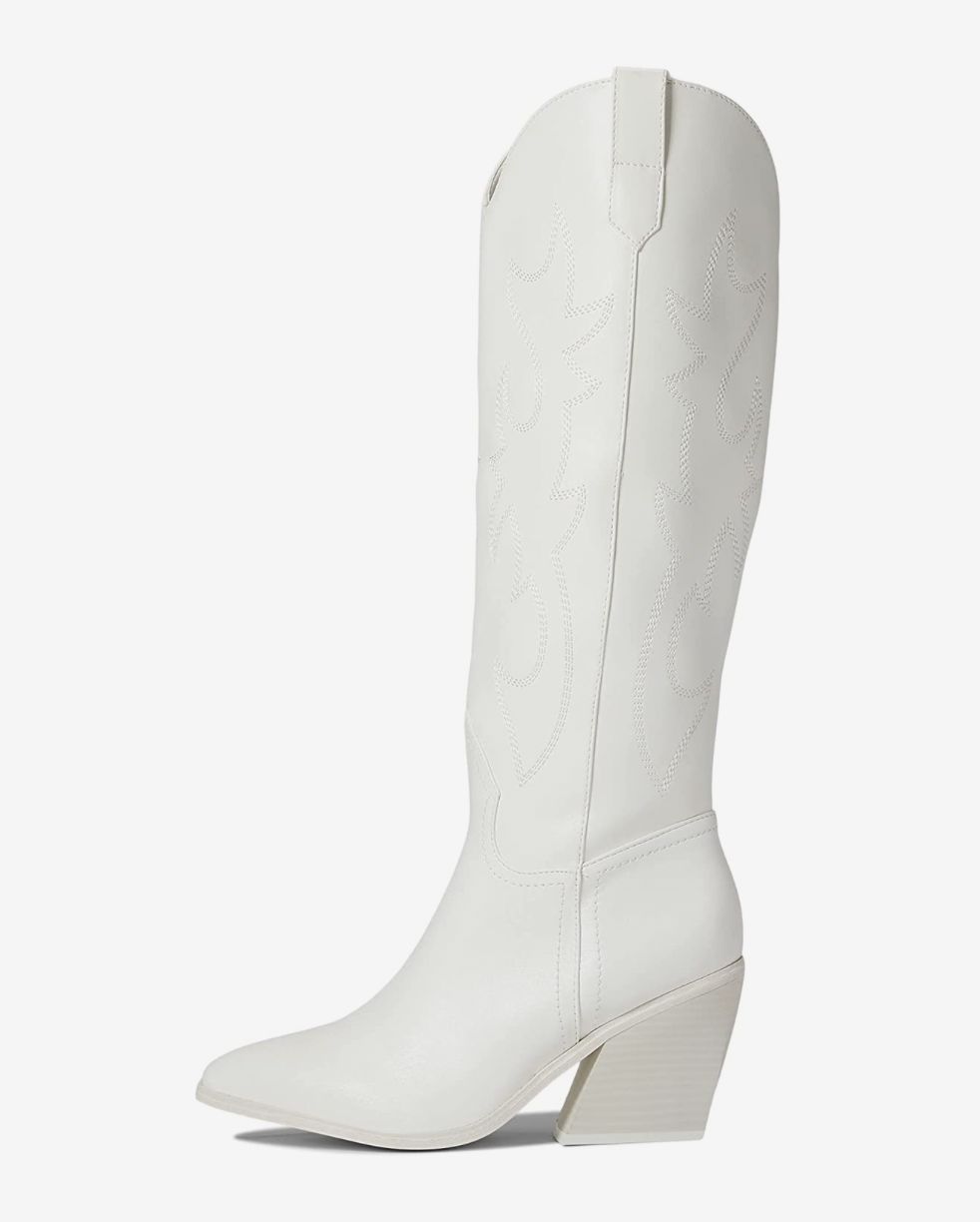 Snip Toe Sculpted Block Cowboy Boot