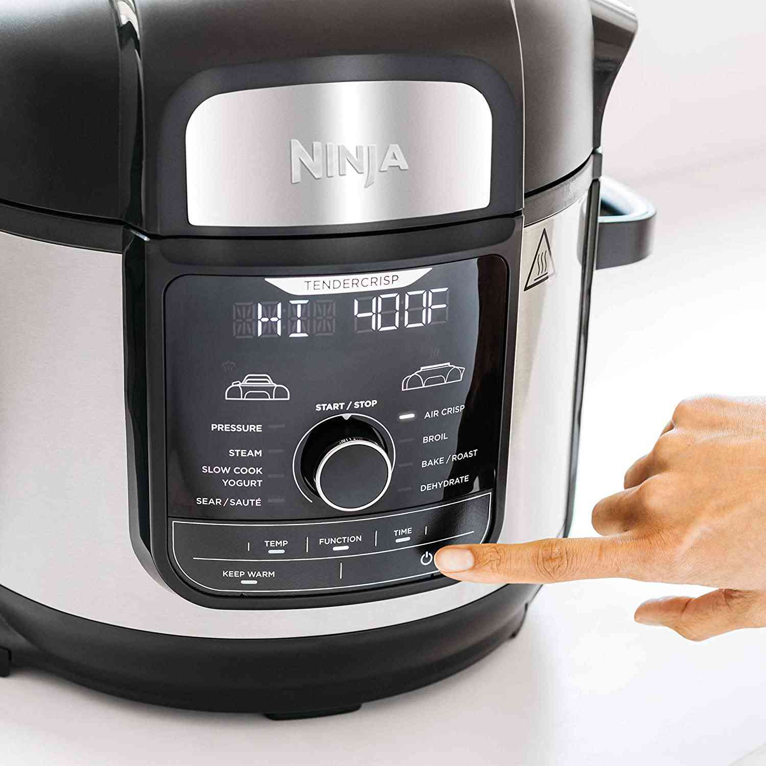 Ninja FD401 Foodi 8-Quart 9-in-1 Deluxe XL Pressure Cooker with Air Fryer and Multi-Cooker Functions