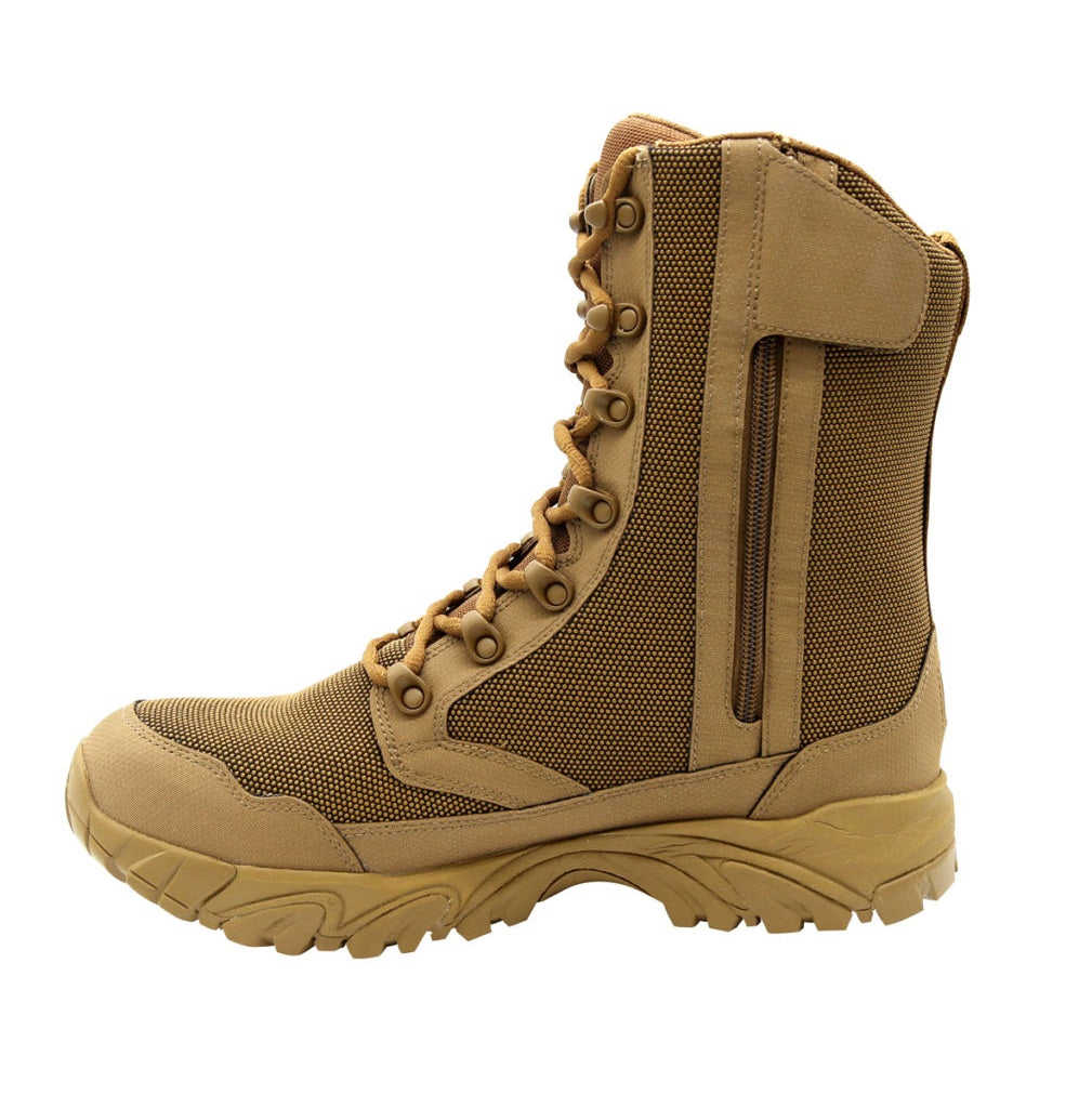 ALTAI Brown Hunting Waterproof Zip Up 8 Boots (MFH200-Z)