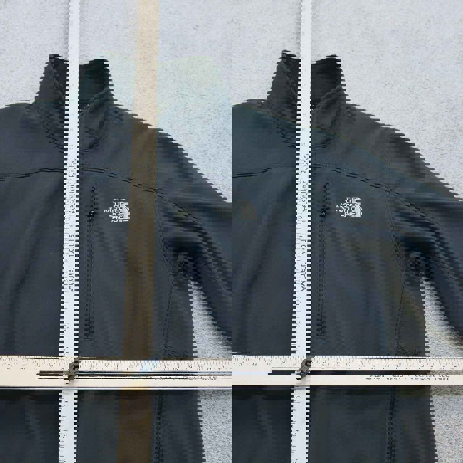 North Face Men's Medium Black Lightweight Full Zip Soft Shell Jacket