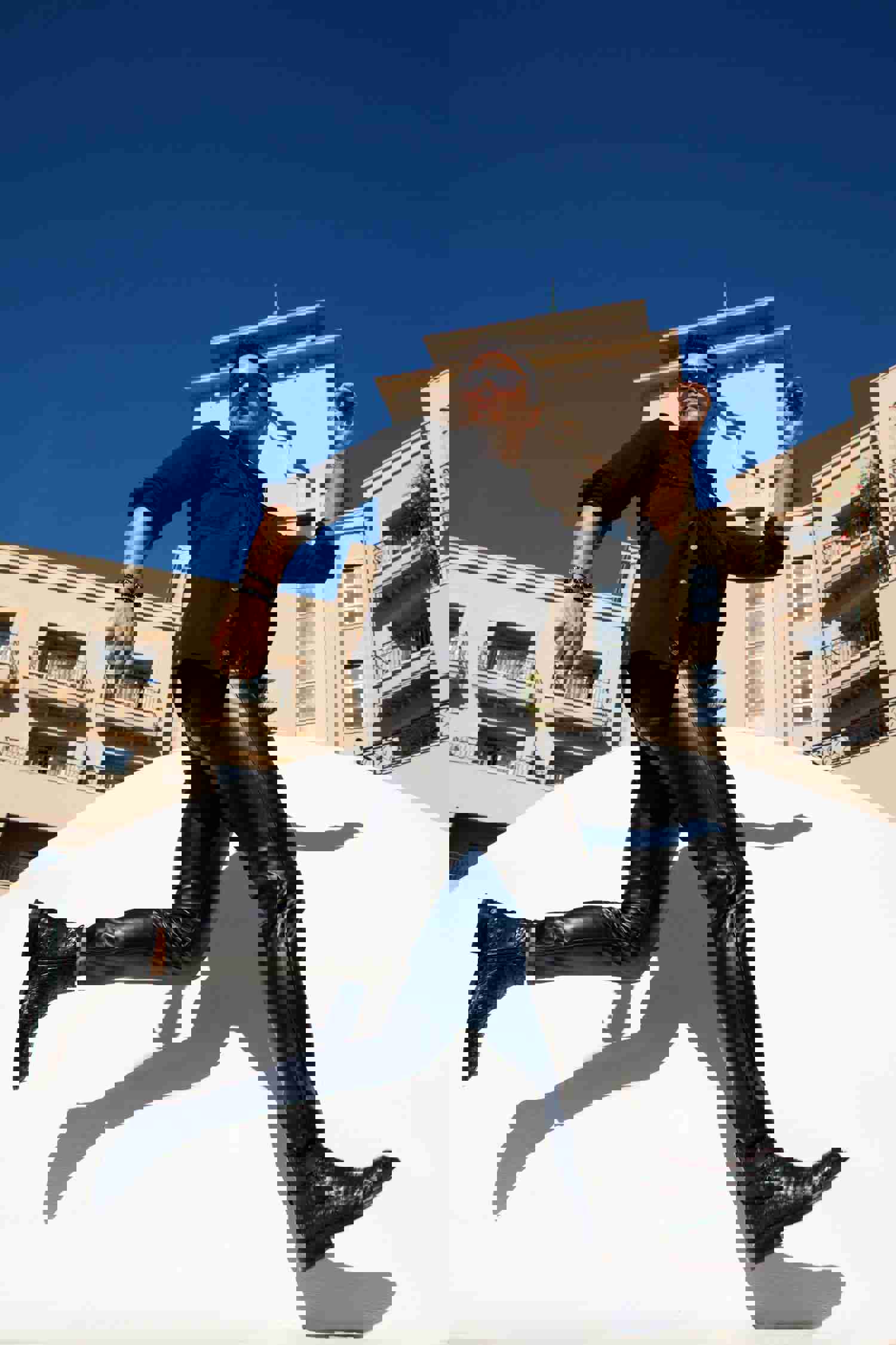 Morral Black Handwoven Leather Cross Strap Buckle Zip-Up Men Boot