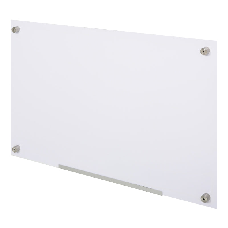 Vinsetto 35x23 Dry Erase Wall Calendar Glass Whiteboard Monthly Planner with 4 Markers and 1 Eraser