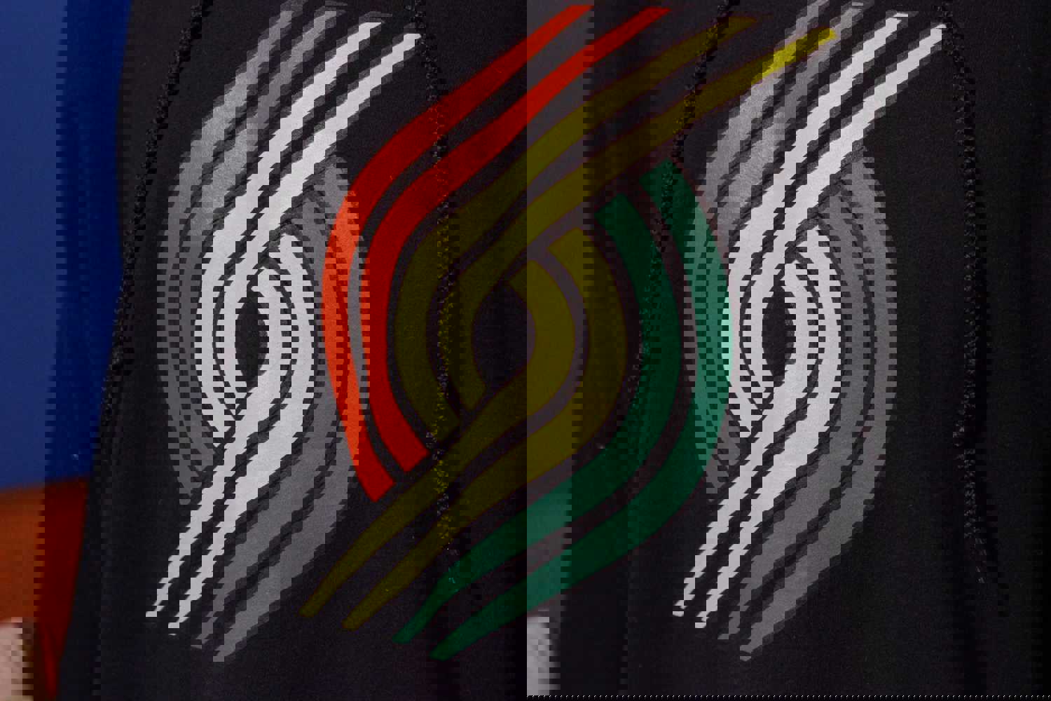 Unique Portland Trailblazers Rasta Jamaican Logo Hoodie - XL