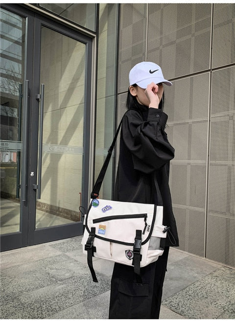 Cyflymder Unisex Large Capacity Casual Fashion Single Shoulder Bag