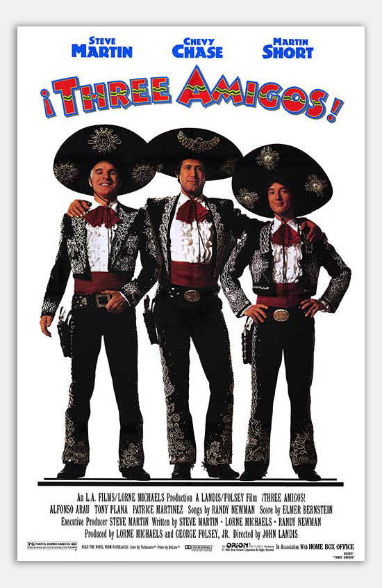 Three Amigos - 11 x 17 Movie Poster (1986, Comedy)