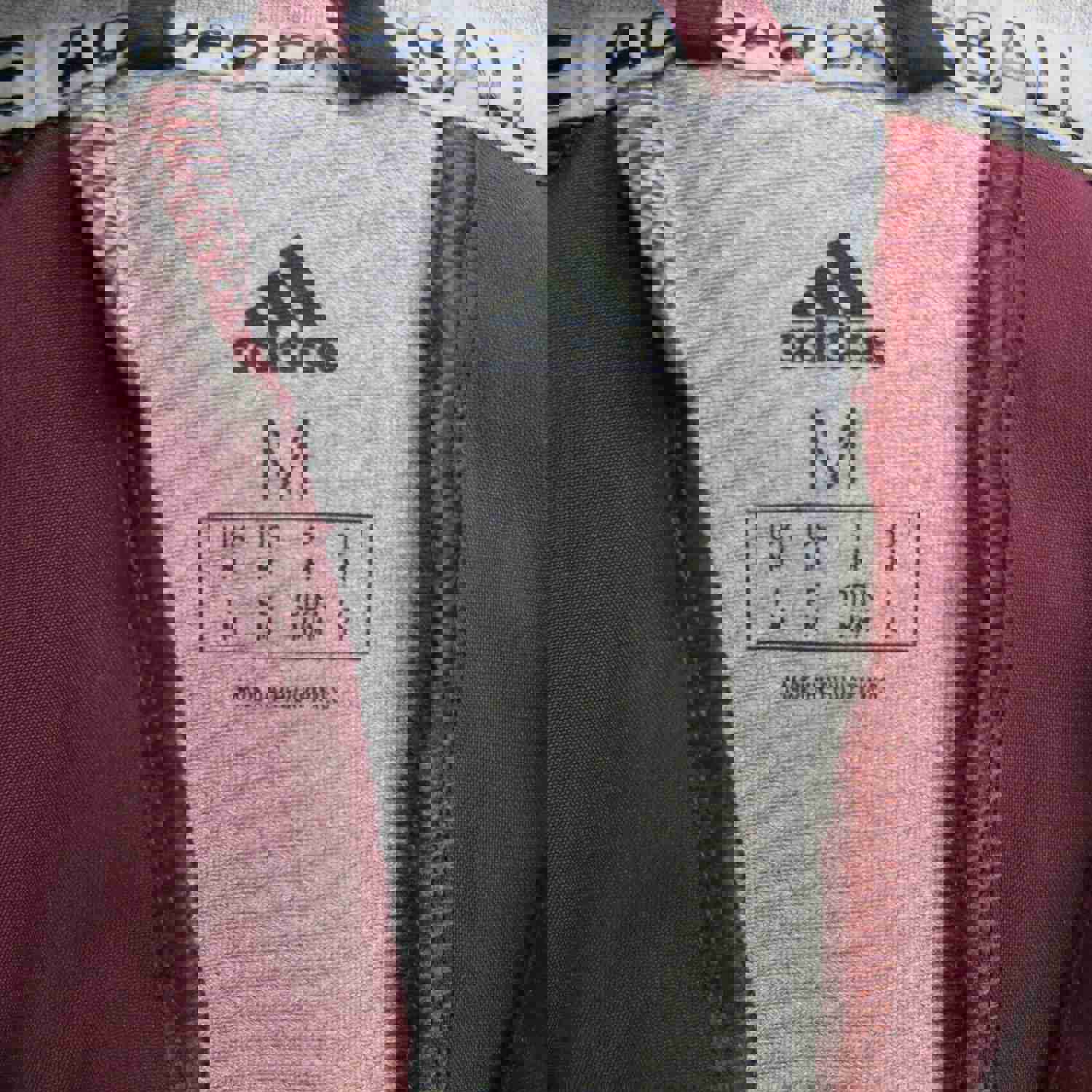 Adidas Men's Medium Red Long Sleeve Quarter Zip Sweatshirt for Outdoor Sports