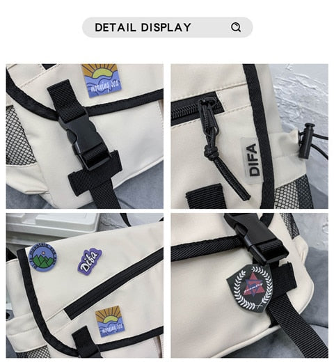 Cyflymder Unisex Large Capacity Casual Fashion Single Shoulder Bag