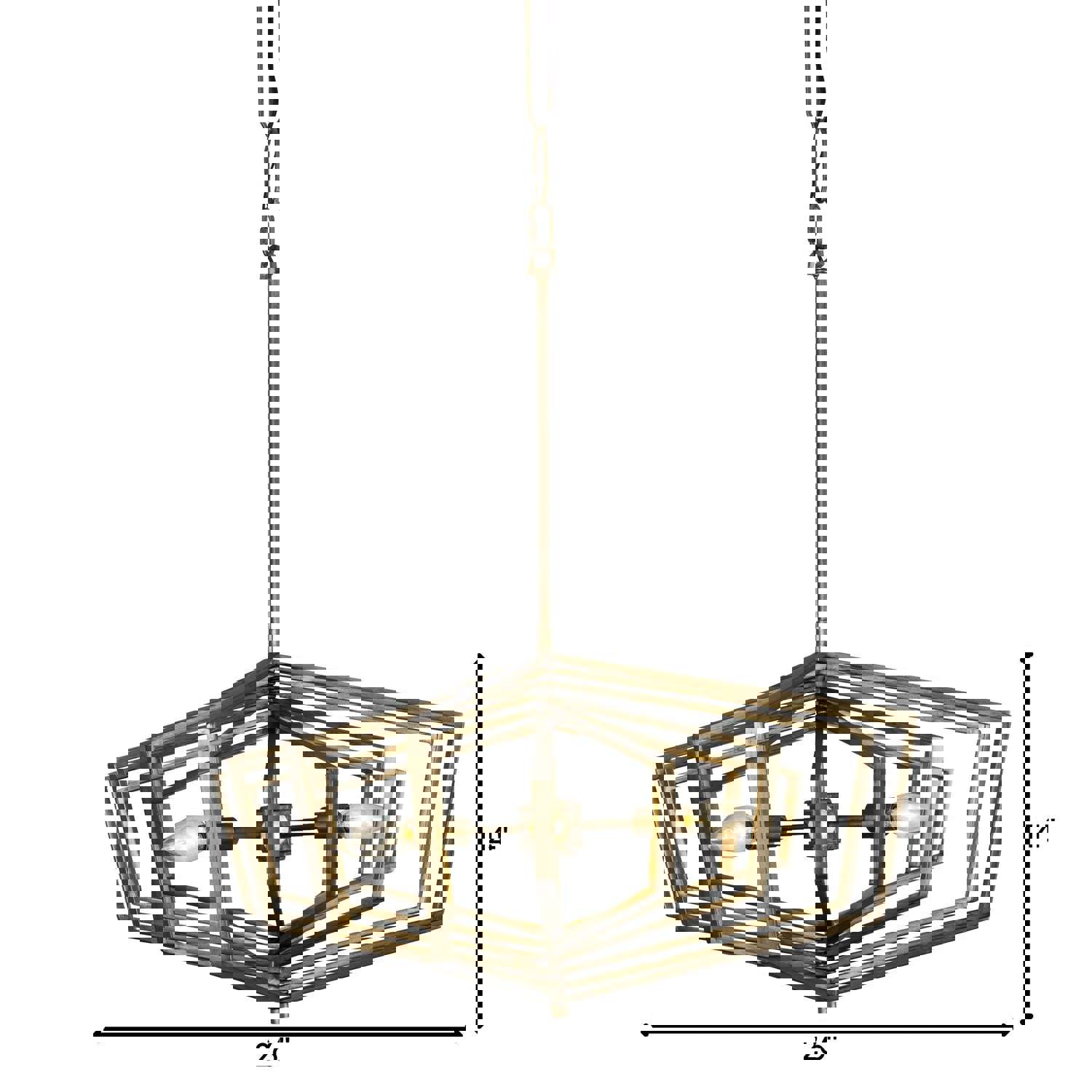 Gymnast 6-Lt Pendant - Havana Gold