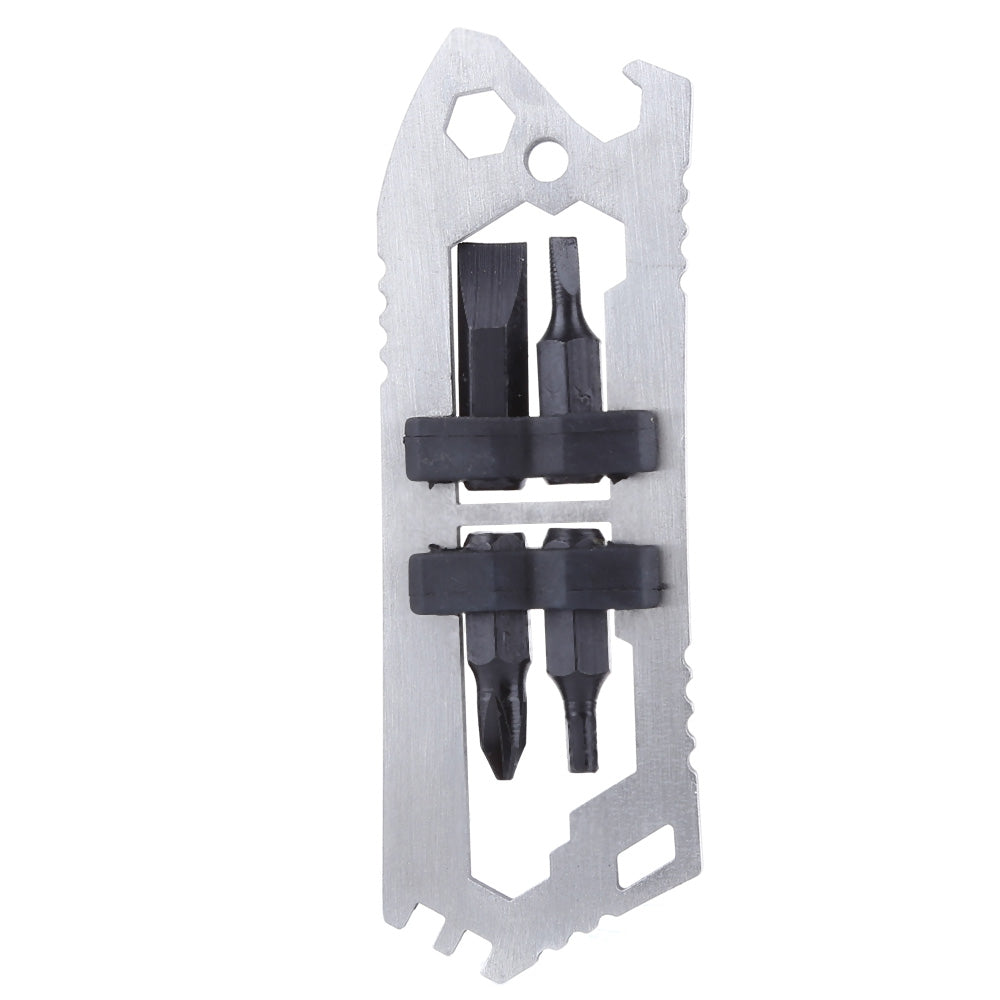 Outdoor Cycling Multifunctional Wrench EDC Gear with Four Screwdriver Head CNC Stainless Steel