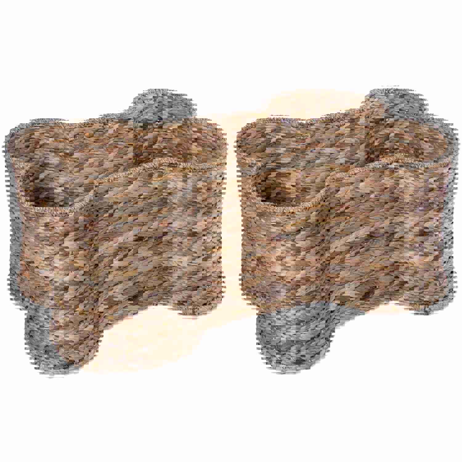 Bone Dry DII Bone Shape Pet Organizer Storage Basket for Home Décor