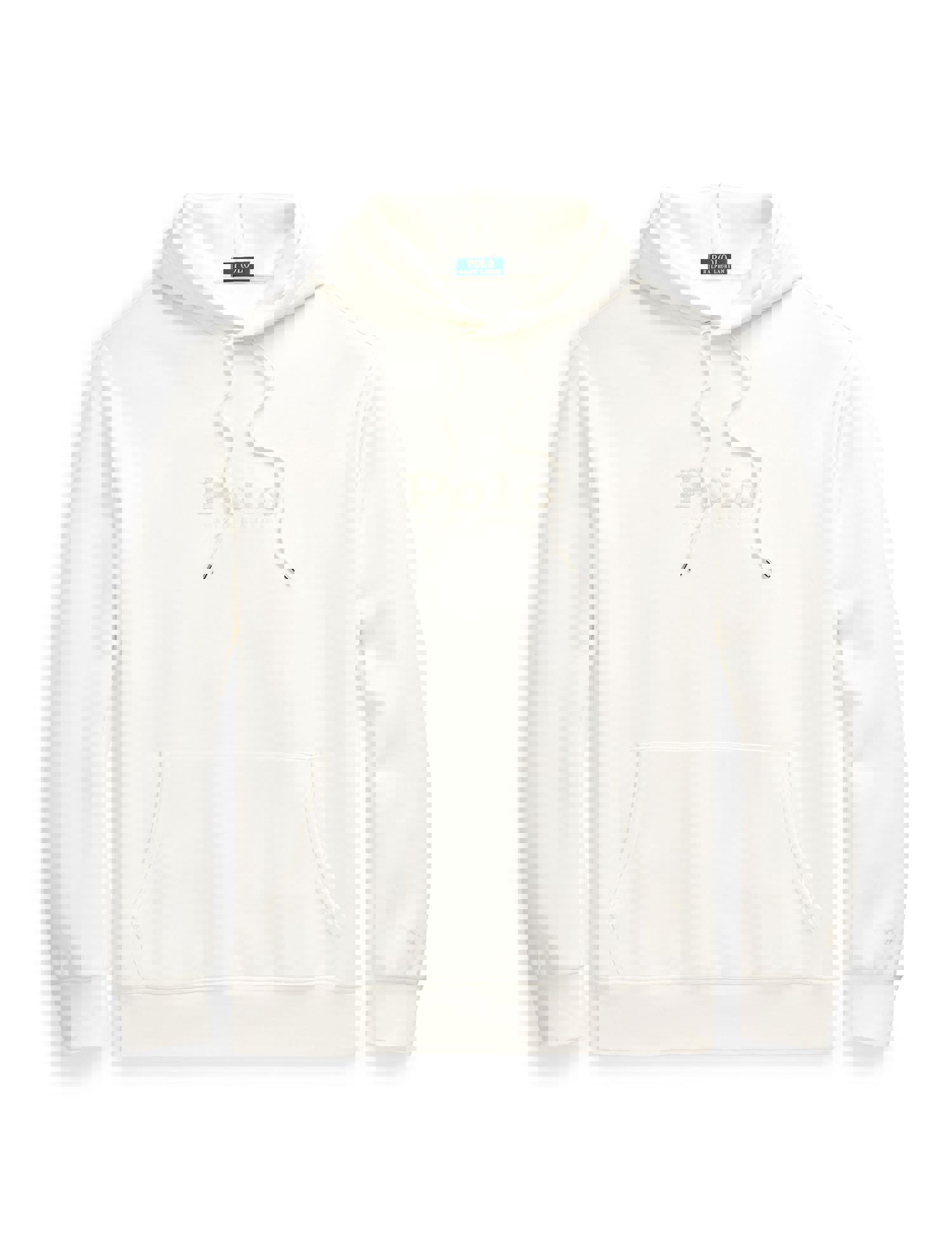 Polo Ralph Lauren Big & Tall Hoodie - Double Knit Tech - Cream