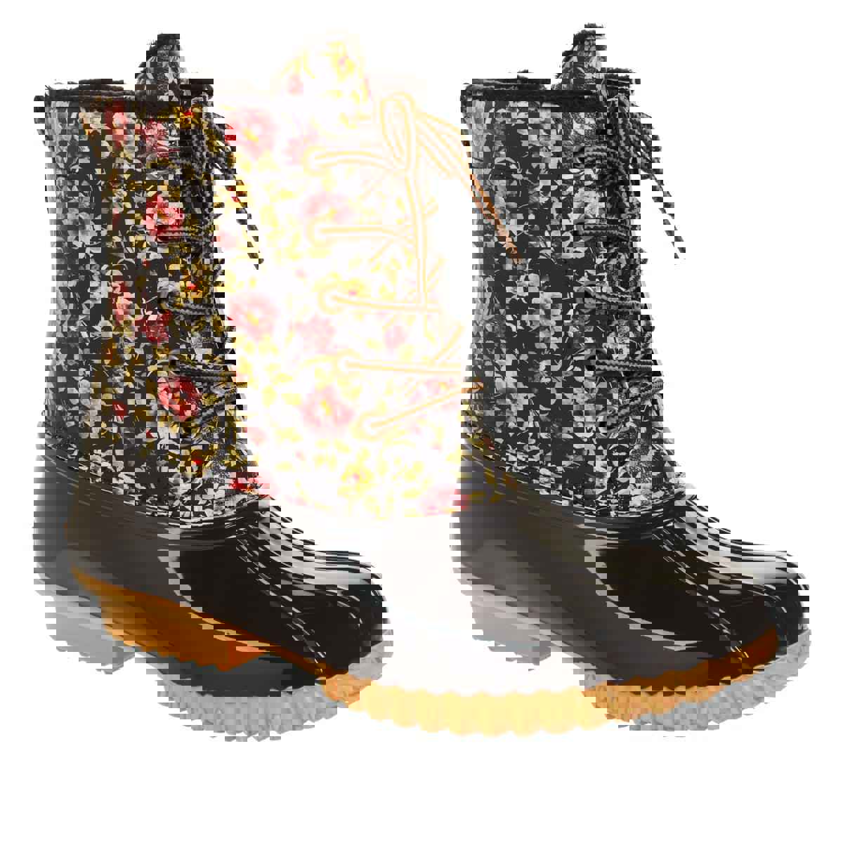 Sporto® Bella Waterproof Lace-Up Duck Boot with Zipper