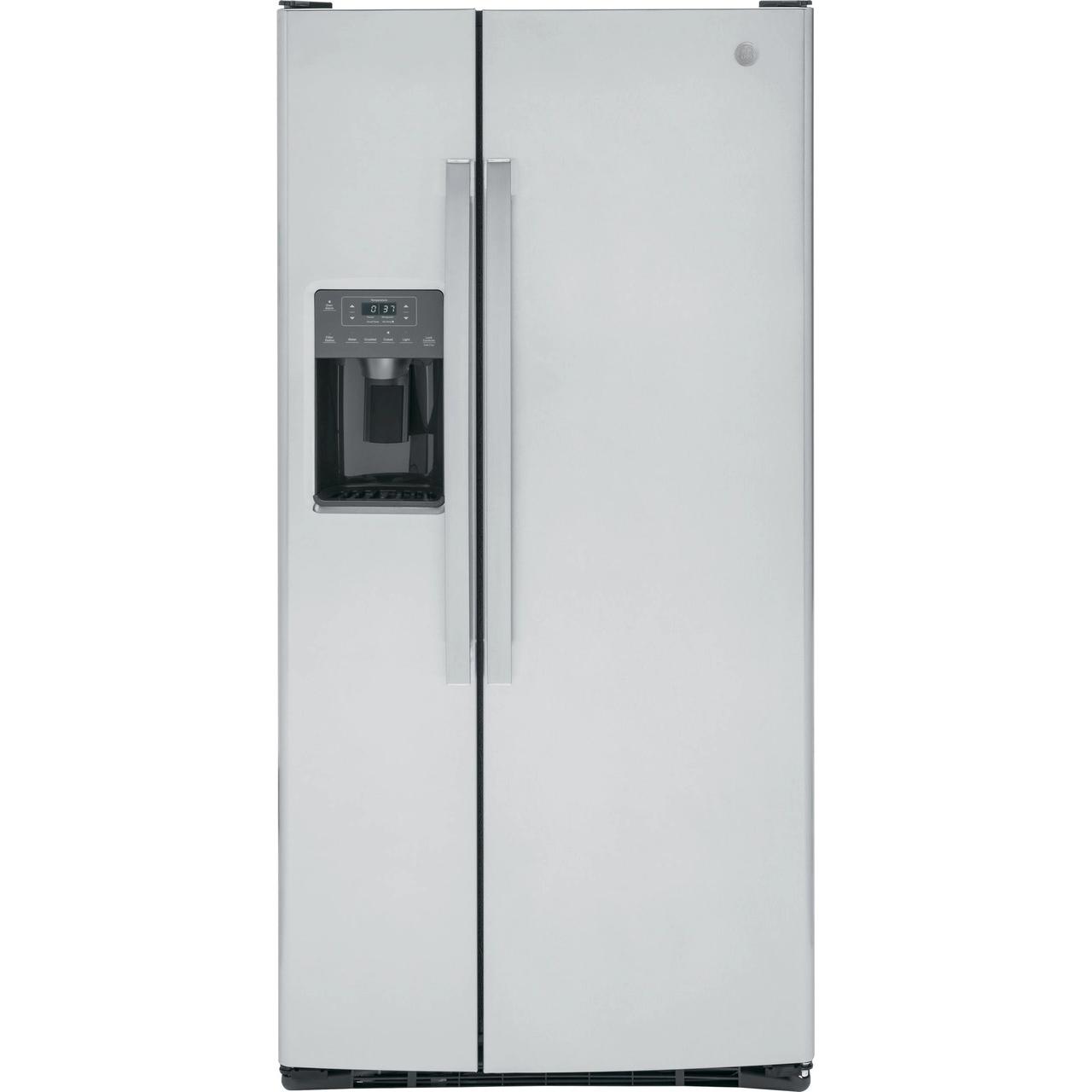 GE 33-inch, 23 cu. ft. Side-By-Side Refrigerator with Water and Ice Dispensing System GSS23GYPFS