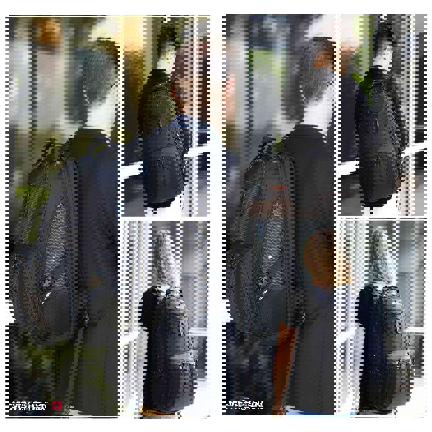 SWISSGEAR Travel Gear 1900 Scansmart TSA Laptop Backpack Black/Black