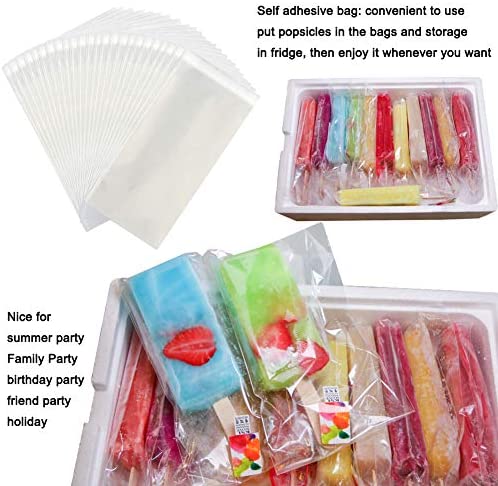Goging Homemade Popsicle Molds Set - BPA Free Silicone with Sticks, Bags & Recipes