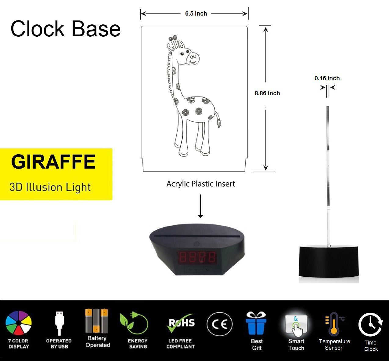 Fancy Sailboat Pirates of The Caribbean 3D Illusion LED Night Light