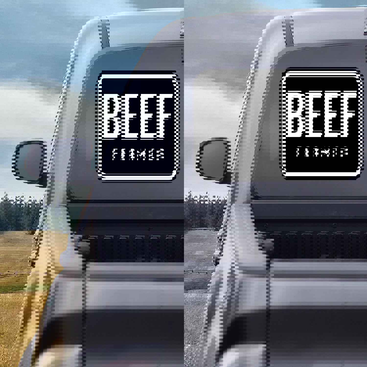 BEEF Farmer Decal Pack of 4 Stickers – Durable Outdoor Vinyl for Farming Enthusiasts