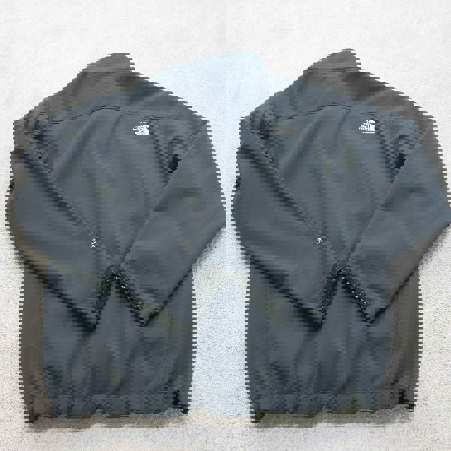 North Face Men's Medium Black Lightweight Full Zip Soft Shell Jacket