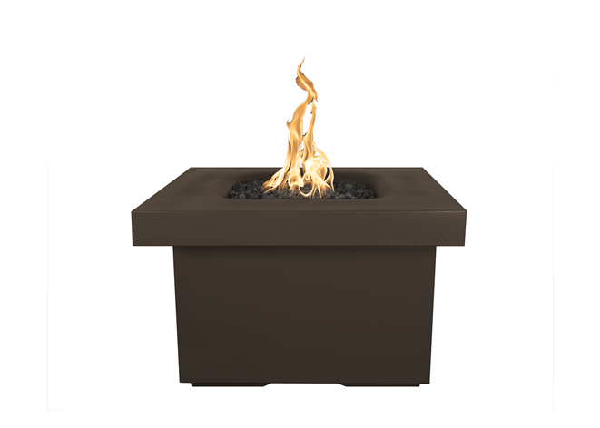 The Outdoor Plus Ramona Square Concrete Fire Table with Free Cover