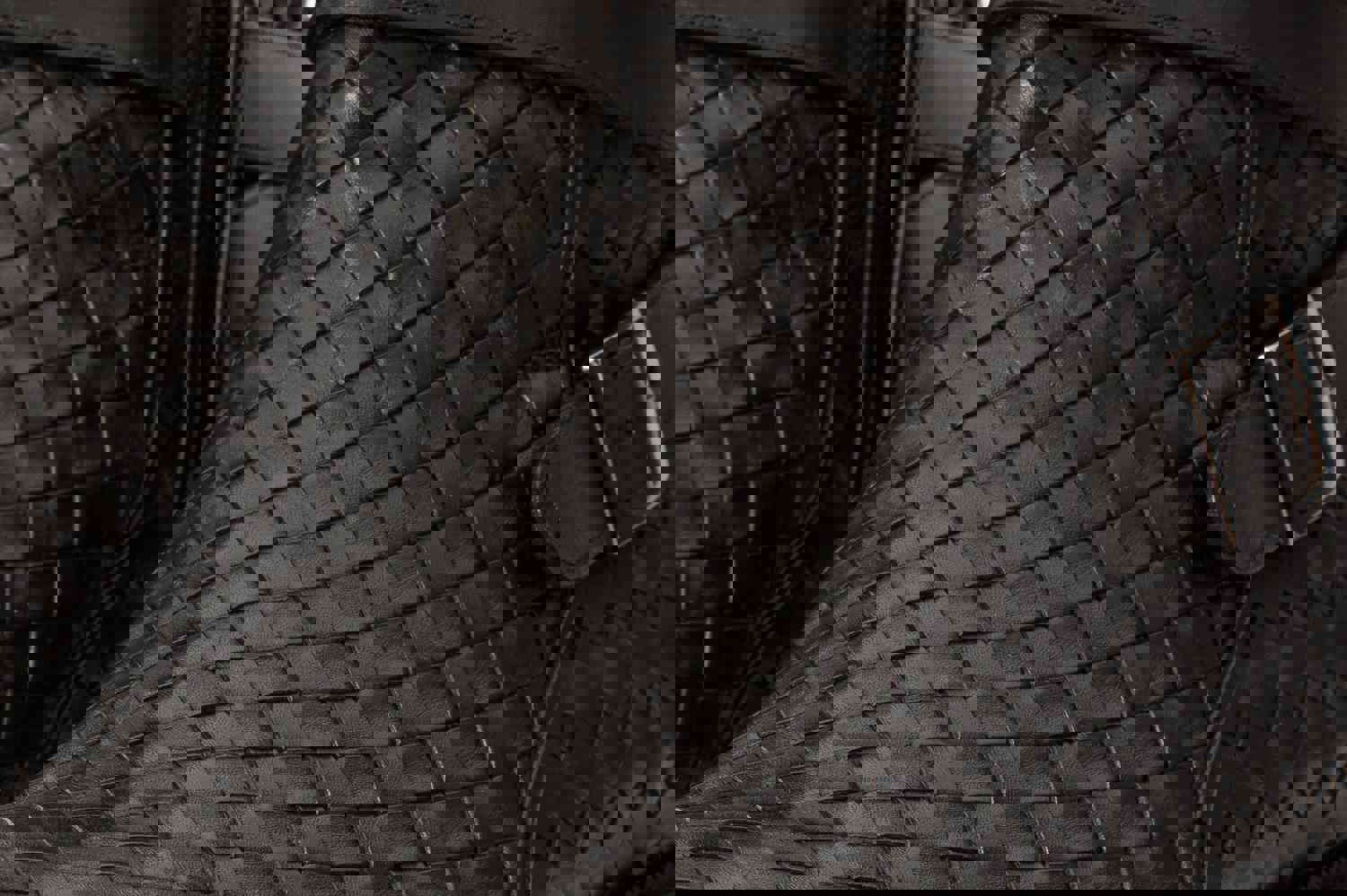 Morral Black Handwoven Leather Cross Strap Buckle Zip-Up Men Boot