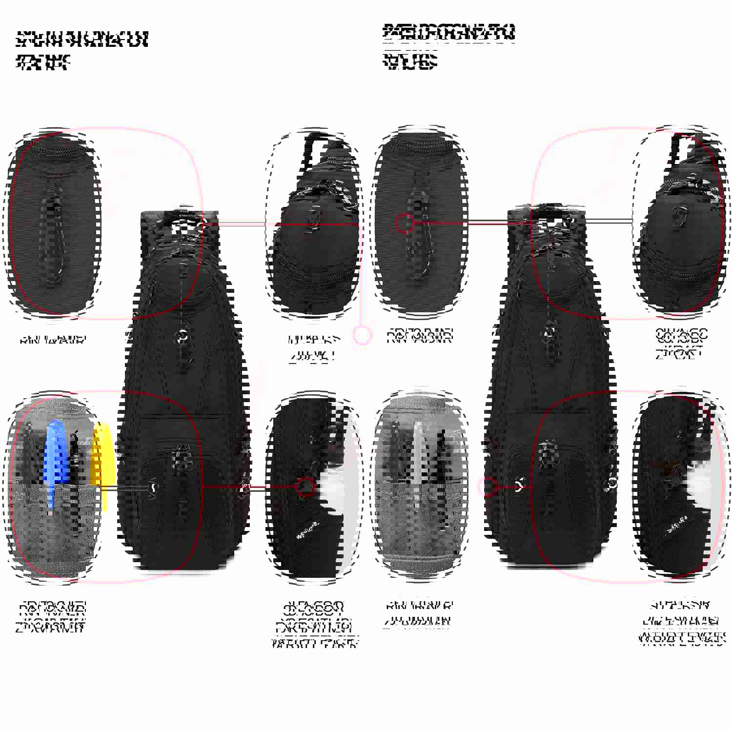 SWISSGEAR Travel Gear 1900 Scansmart TSA Laptop Backpack Black/Black