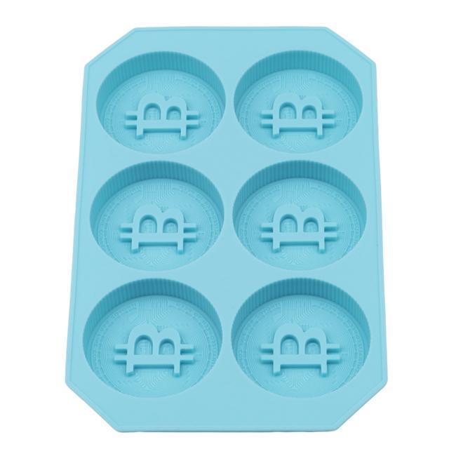Bitcoin Silicone Ice Cube Maker Mold Party Tray - Brown