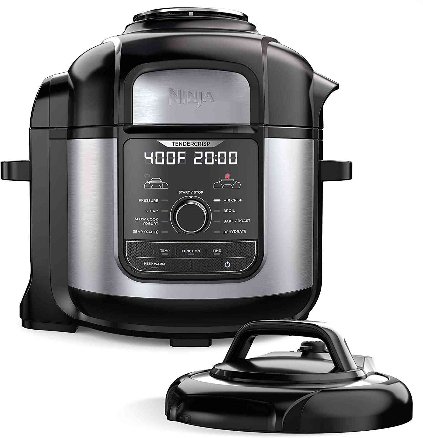 Ninja FD401 Foodi 8-Quart 9-in-1 Deluxe XL Pressure Cooker with Air Fryer and Multi-Cooker Functions