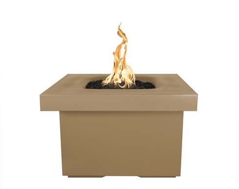 The Outdoor Plus Ramona Square Concrete Fire Table with Free Cover