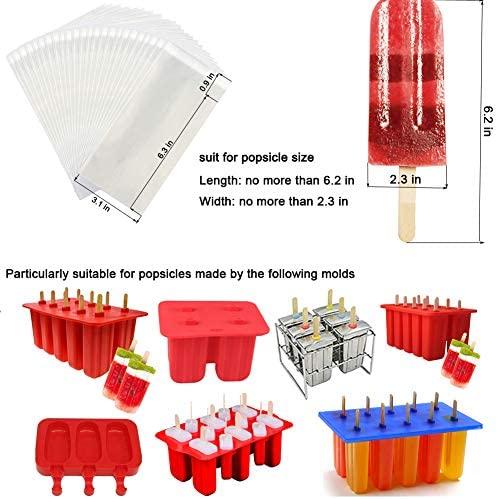 Goging Homemade Popsicle Molds Set - BPA Free Silicone with Sticks, Bags & Recipes