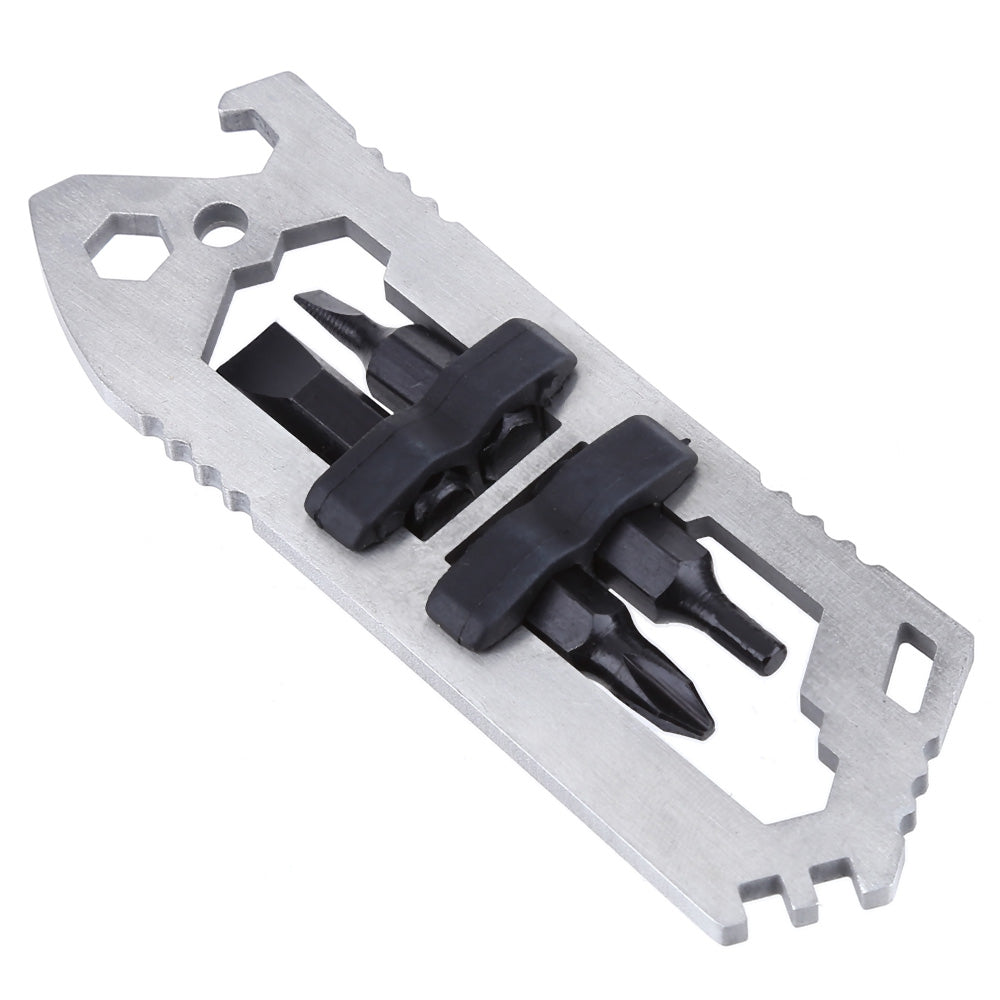 Outdoor Cycling Multifunctional Wrench EDC Gear with Four Screwdriver Head CNC Stainless Steel
