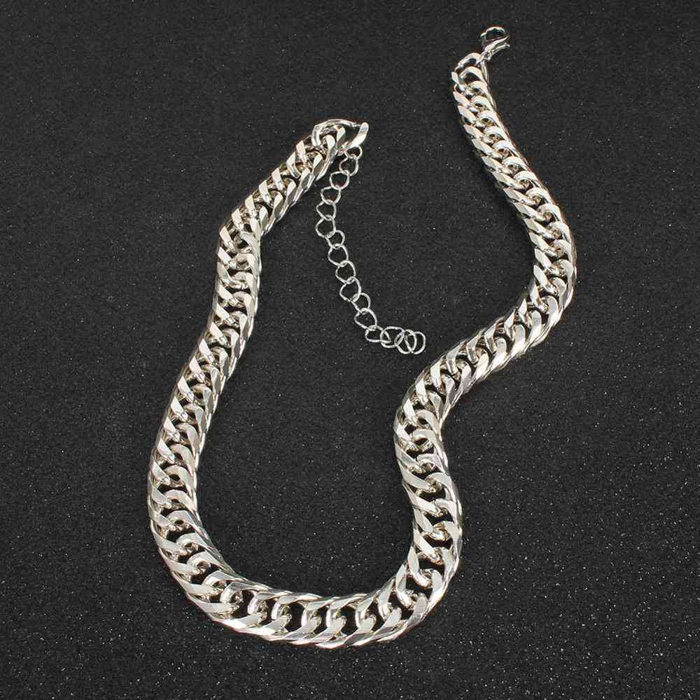 Punk Necklace & Pendant Gold Metal Thick Collar Party Jewelry for Women