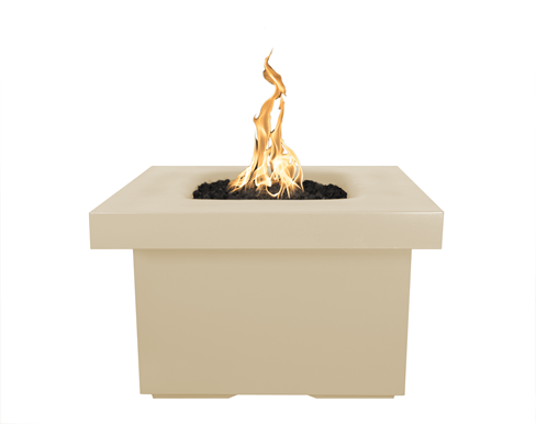 The Outdoor Plus Ramona Square Concrete Fire Table with Free Cover