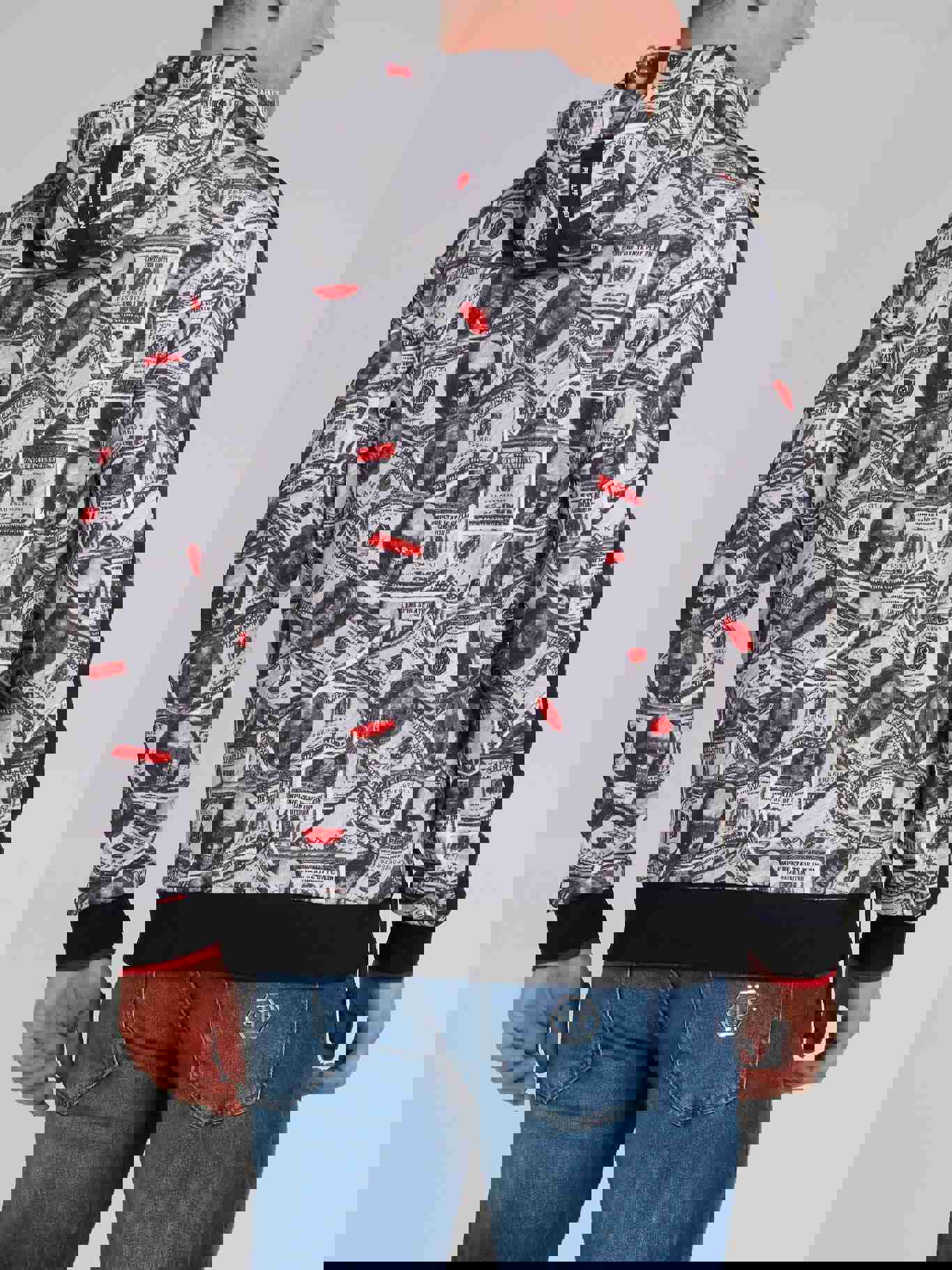 Dollar Skull Hoodie Sweat Jacket by Philipp Plein