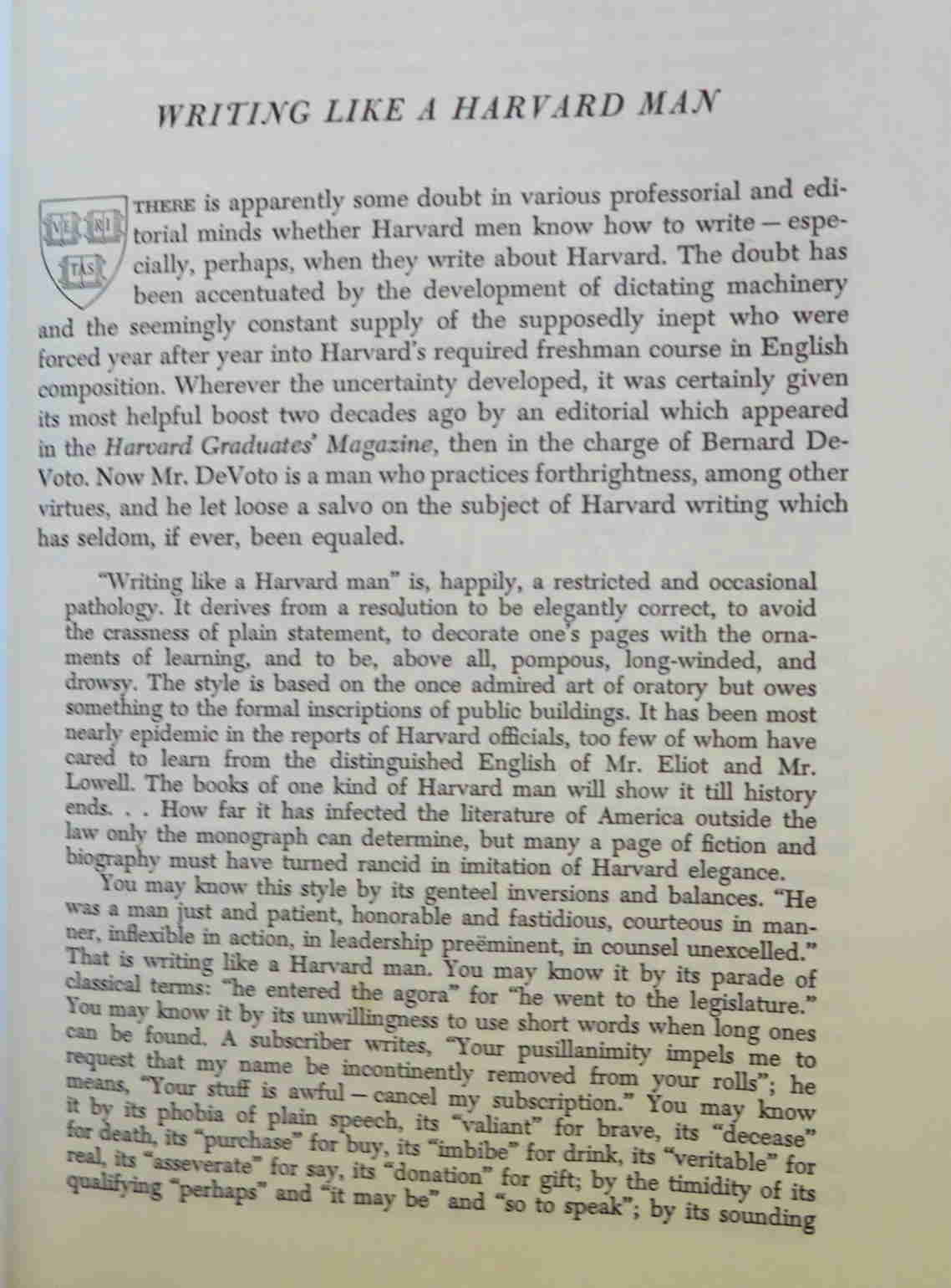 The Harvard Book 1967 by William Bentinck-Smith - Leather Bound Decorative Edition