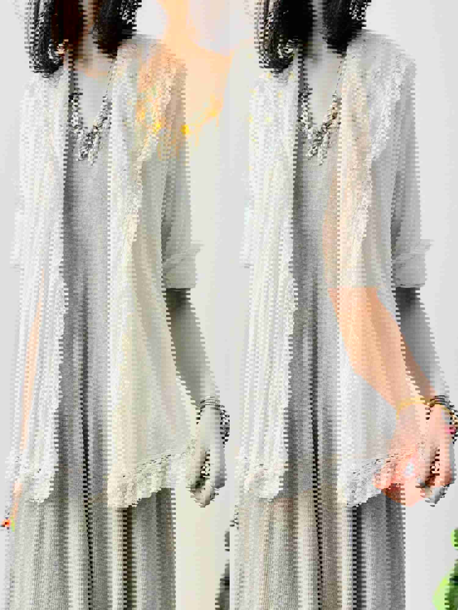 Vintage 1920s Embroidered Bed Jacket with Matching Bonnet