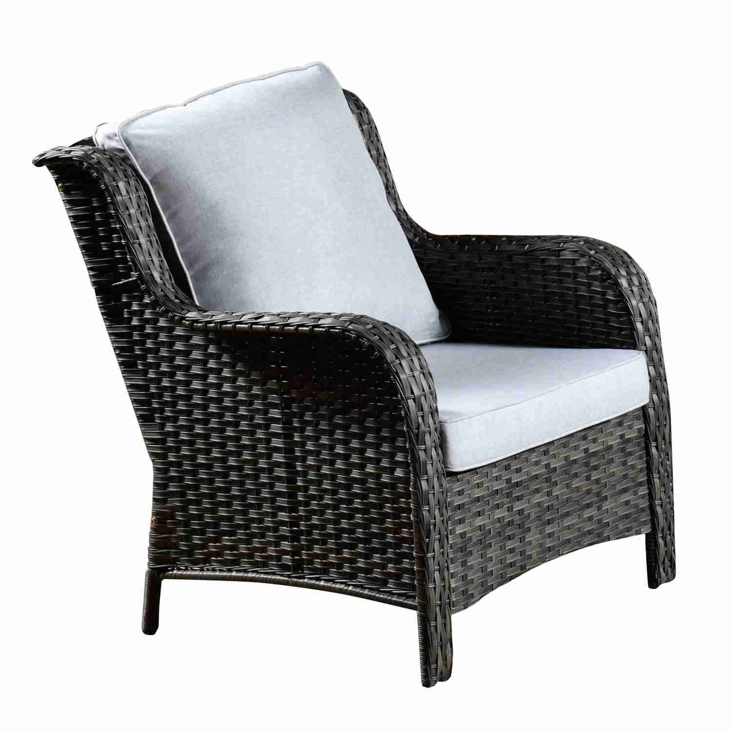 Ovios Patio 6-Piece Conversation Set with 42 Rectangle Propane Fire Pit Table Kenard