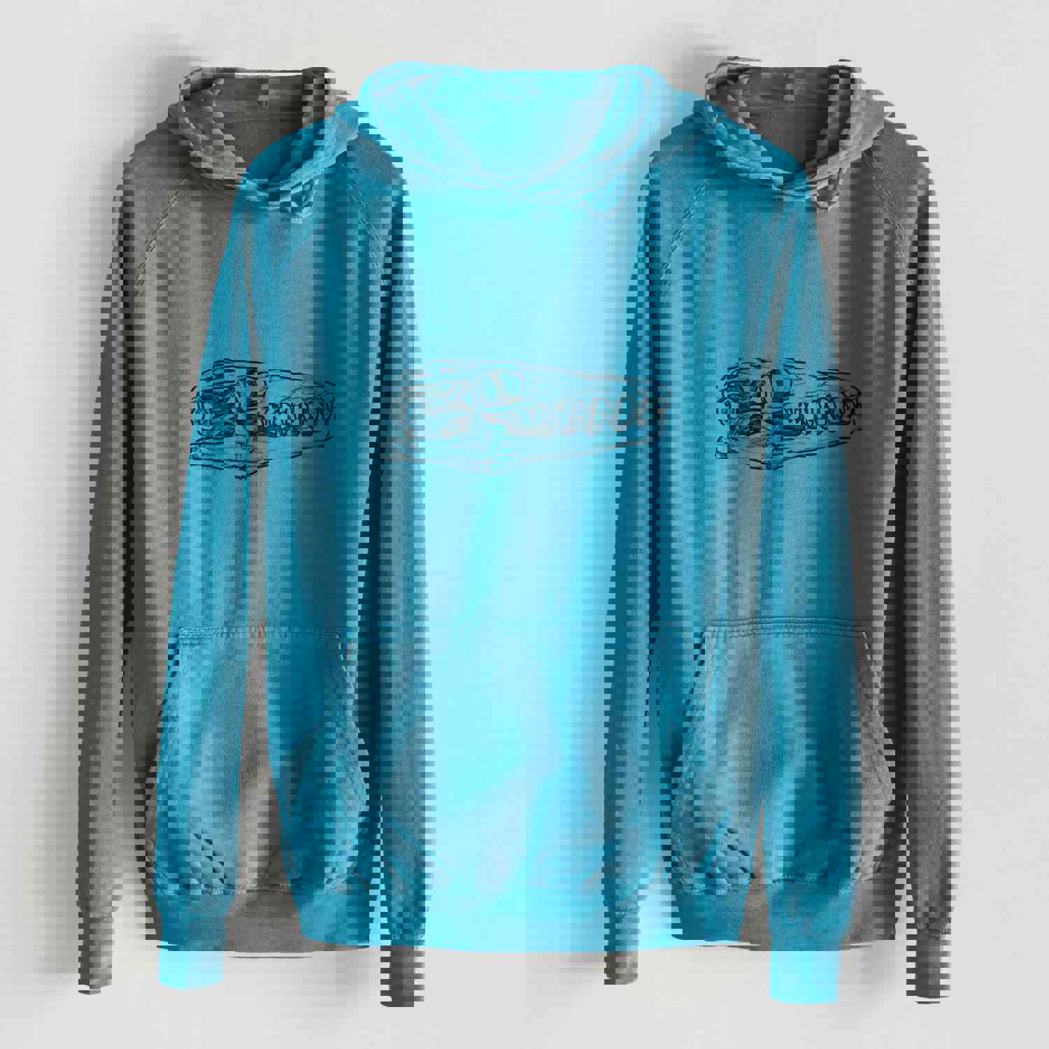 Mosasaur Skull - Mid-Weight Unisex Vintage 100% Cotton Hoodie