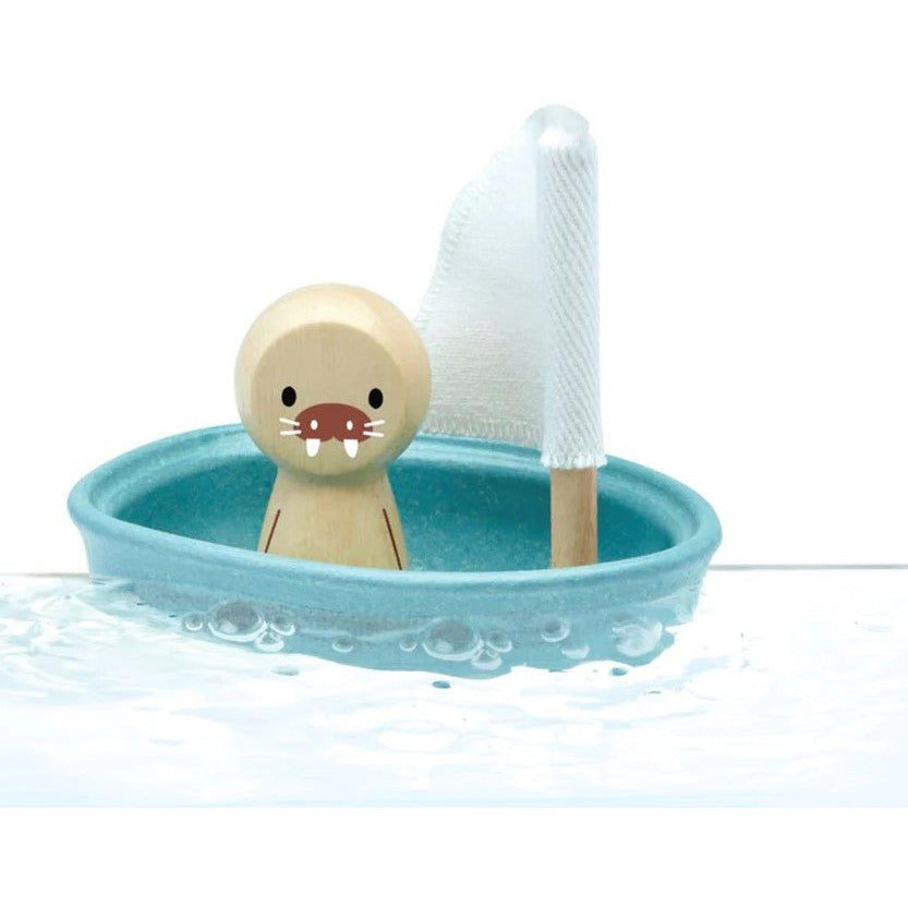 Plan Toys Sailing Boat - Walrus - Modern Rustic