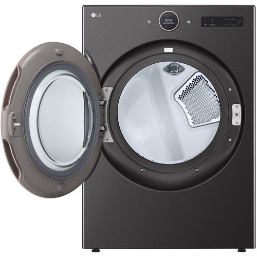 LG DLEX6500B 7.4 CF Ultra Large Capacity Electric Dryer with Sensor Dry and TurboSteam Technology